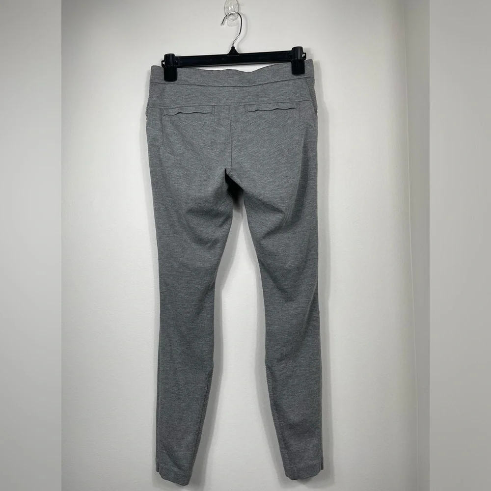 Athleta Ponte Moto 2.0 Skinny Ankle Mid Rise Grey Pants Women's Size 2 - Picture 5 of 16